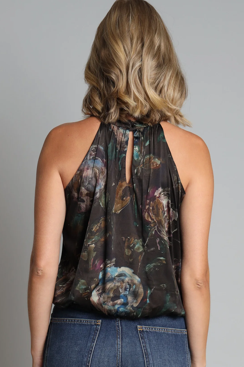 Winter Rose Bubble Hem Halter