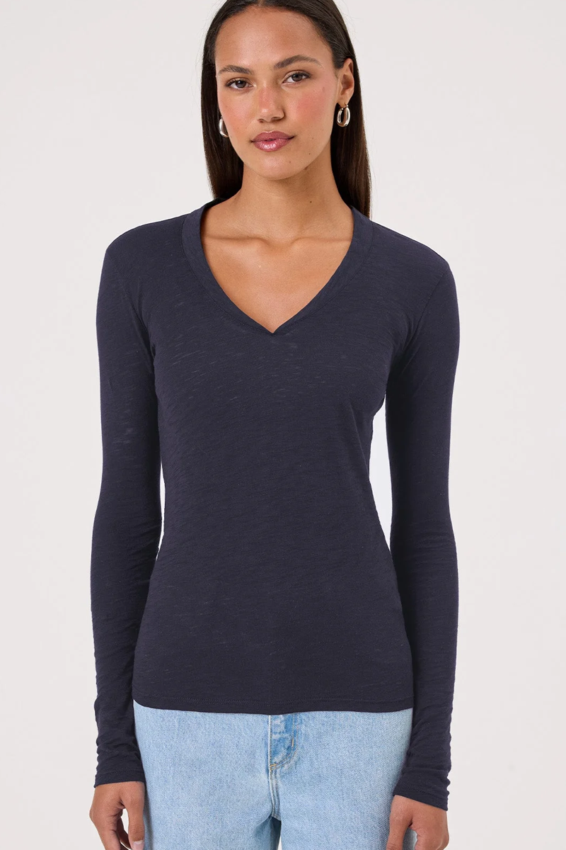 Goldie Serenity Long Sleeve V Neck Tee