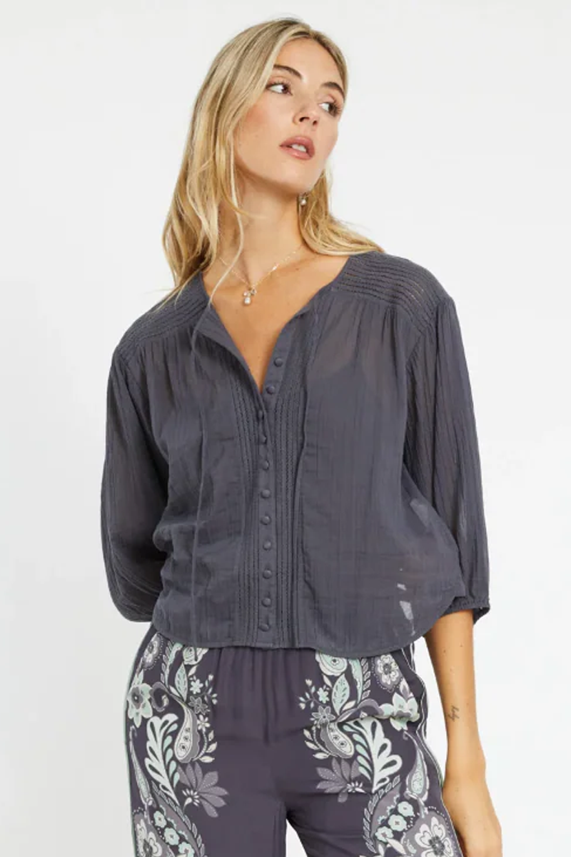 Esme Graphite Top