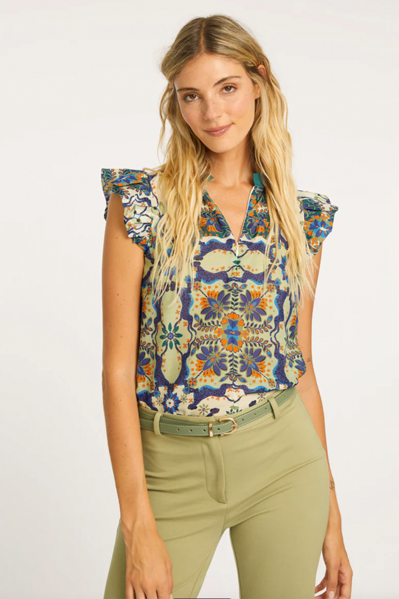 Filippa Wildcat Tapestry Top