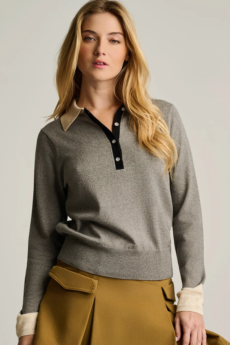 Lisa Todd Pop Posh Cotton Cashmere Polo