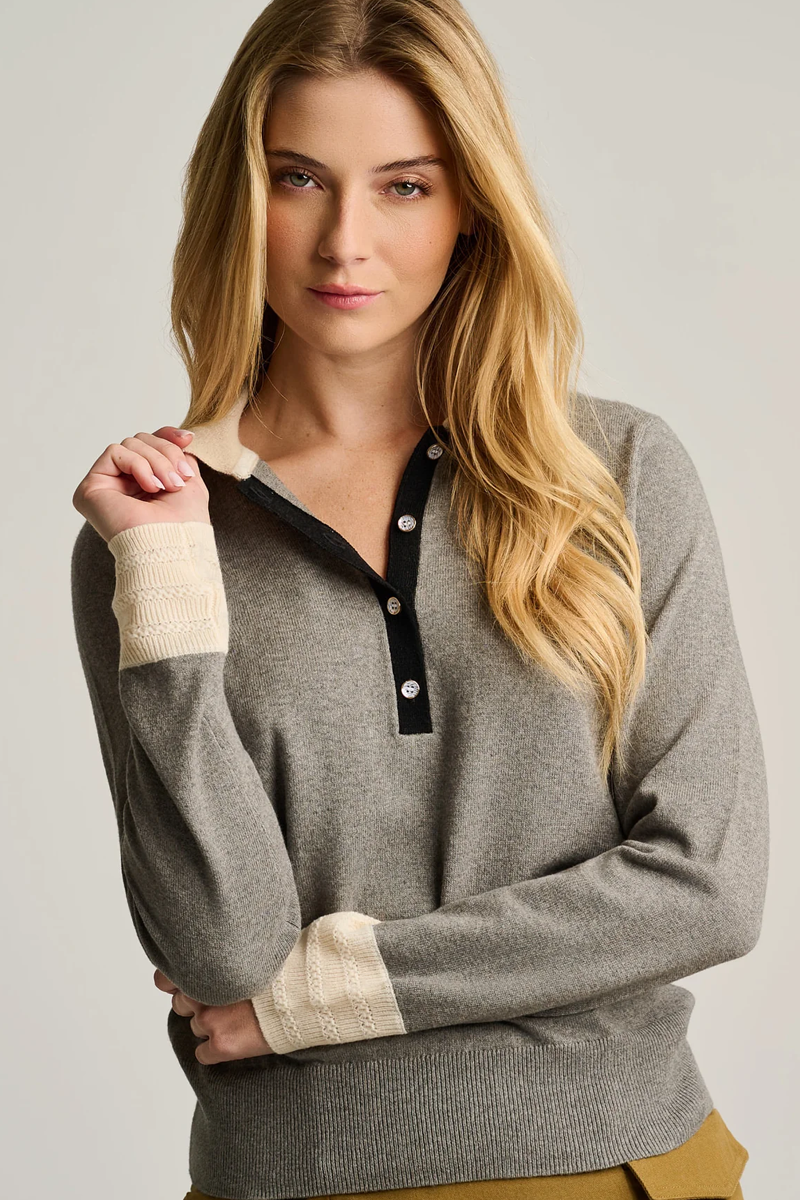Lisa Todd Pop Posh Cotton Cashmere Polo