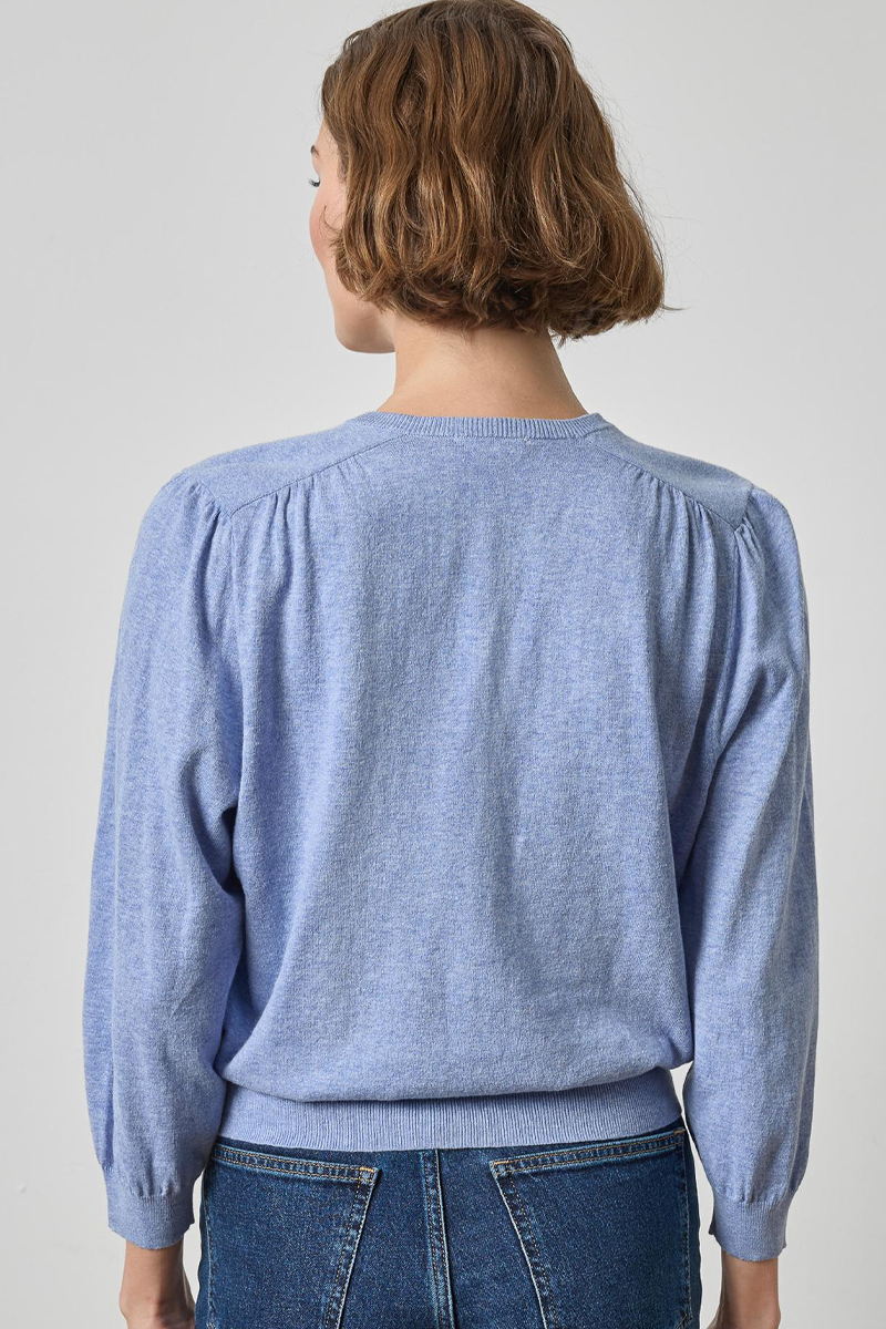 Lilla P V-Neck Blouson Sweater