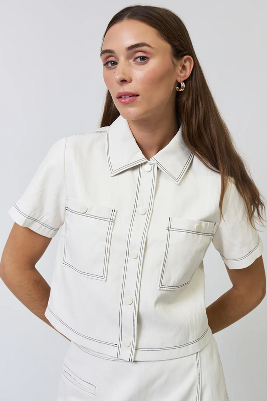 Central Park West Chelsea Vegan Cropped Jacket