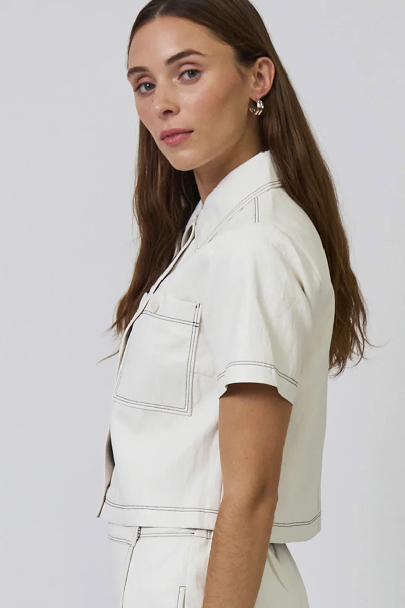 Central Park West Chelsea Vegan Cropped Jacket