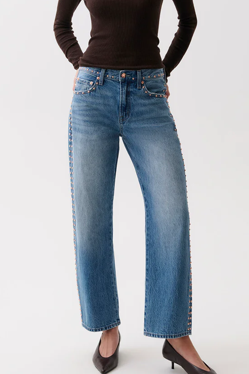 Pistola Lexi Mid Rise Bowed Straight