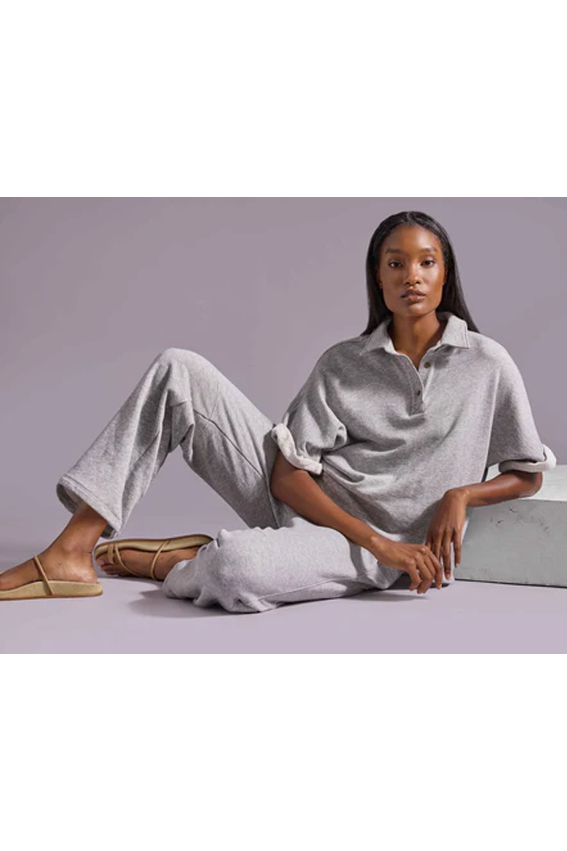 Lilla P Oversized Terry Polo & Pant Set