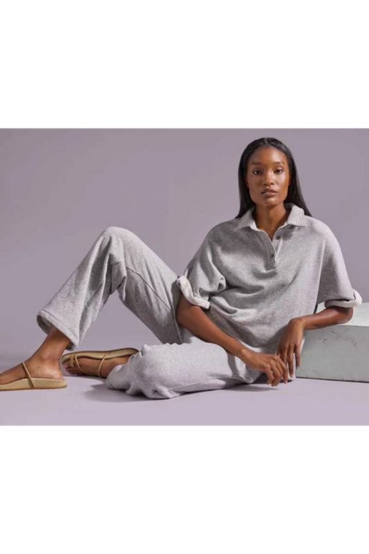 Lilla P Oversized Terry Polo & Pant Set