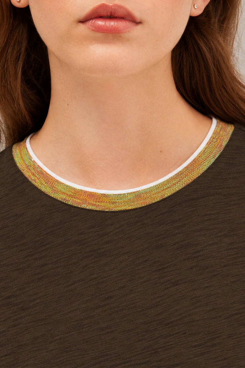 Goldie Iridescent Shimmer Ringer Tee