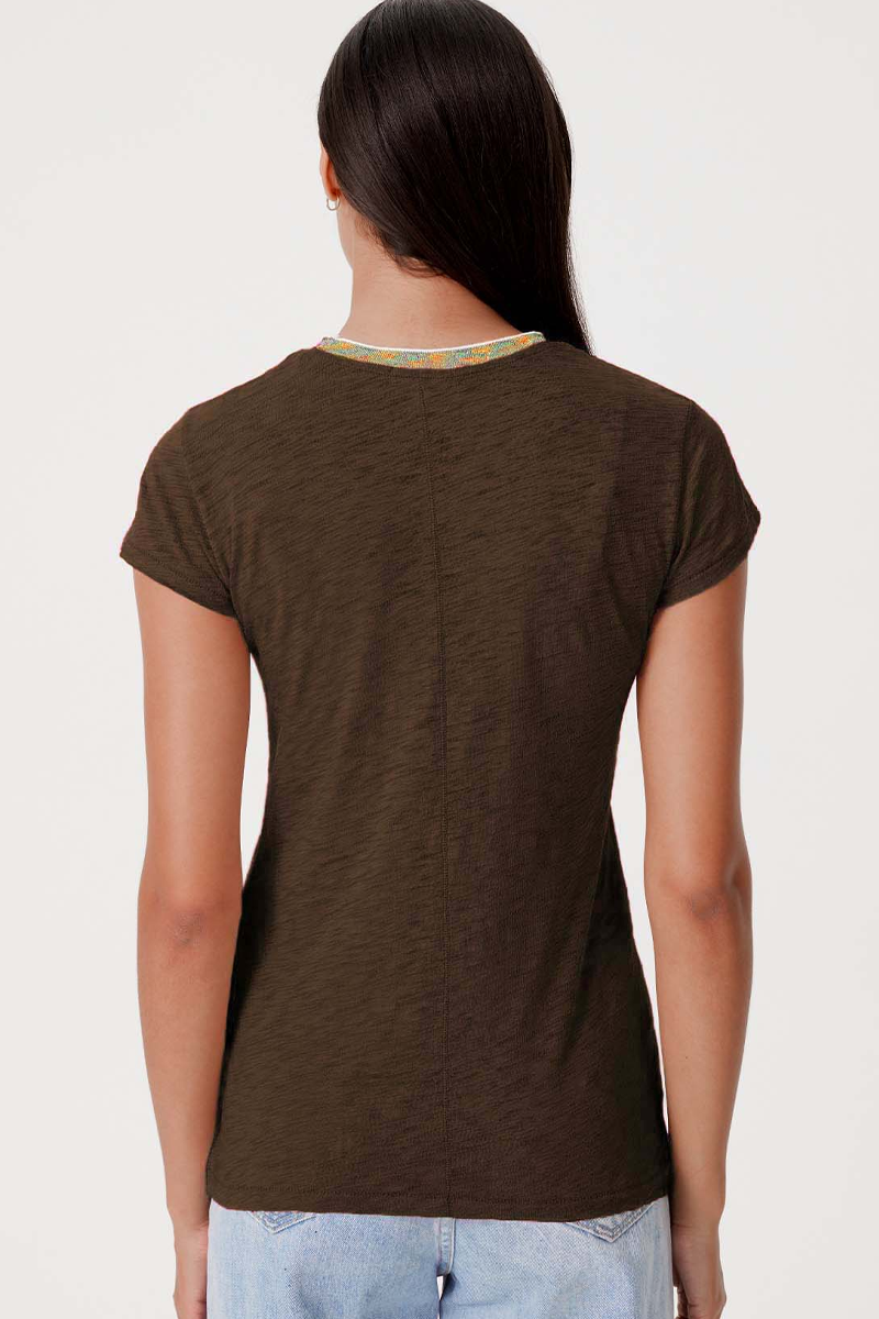Goldie Iridescent Shimmer Ringer Tee