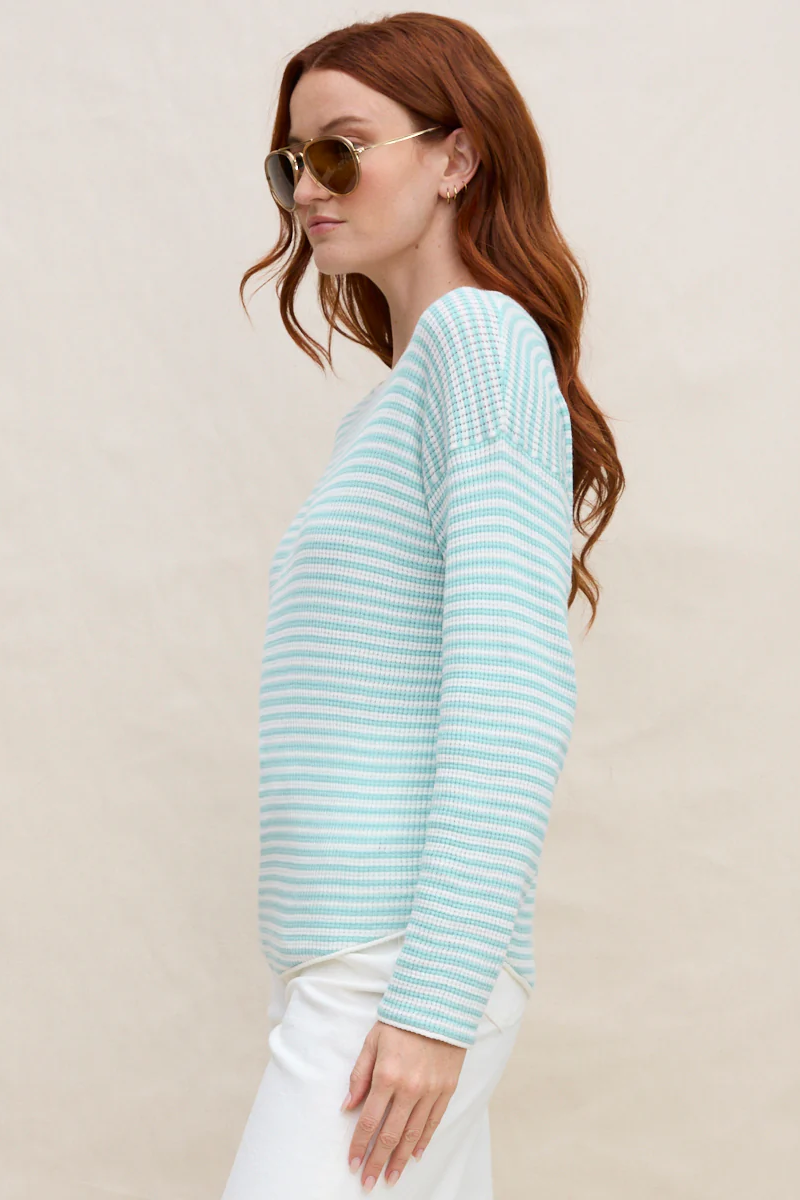 Margaret O'leary Stripe Boatneck Sweater