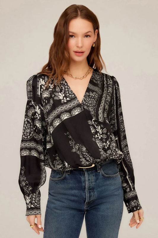 Ines Drape Front Top