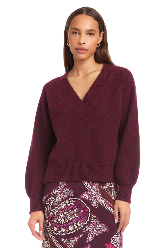 Heather V-Neck Sweater