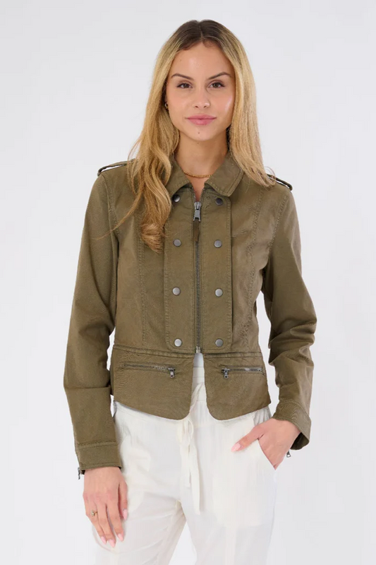 Corlys Stretch Cotton Snap Jacket