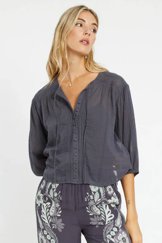 Esme Graphite Top