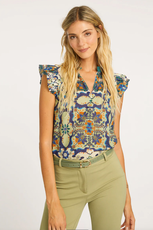 Filippa Wildcat Tapestry Top